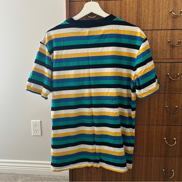GUESS Men's Multicolor Striped Tee - Picture 2 of 4